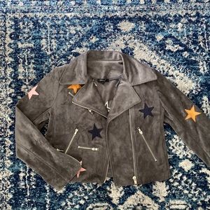 Star, suede jacket